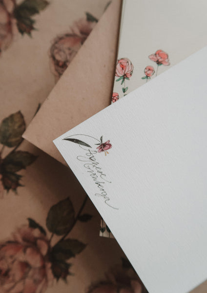 Small flowers, postcard