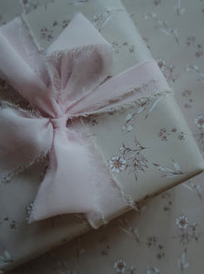 WHITE FLOWERS wrapping paper