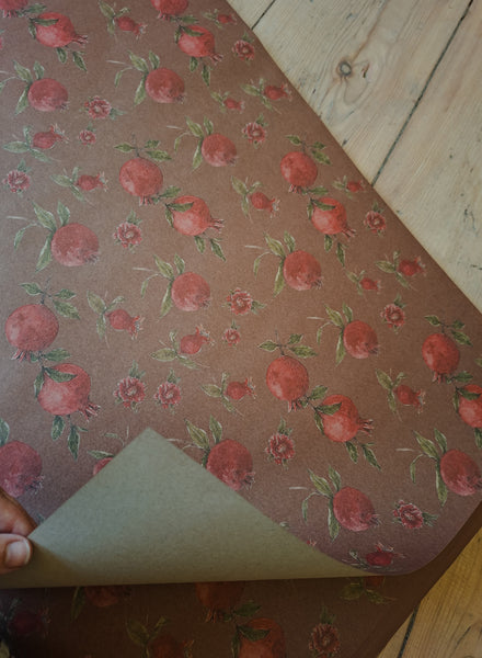 GRANATES kraft wrapping paper
