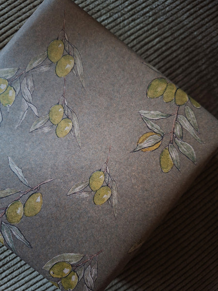 OLIVES kraft wrapping paper