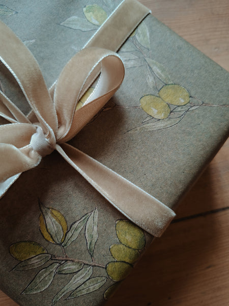 OLIVES kraft wrapping paper