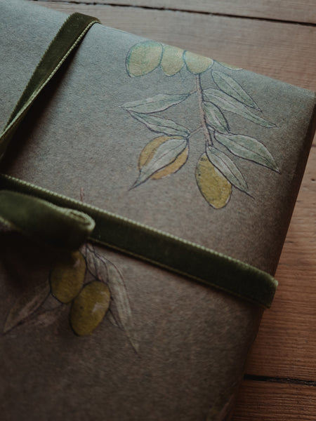 OLIVES kraft wrapping paper
