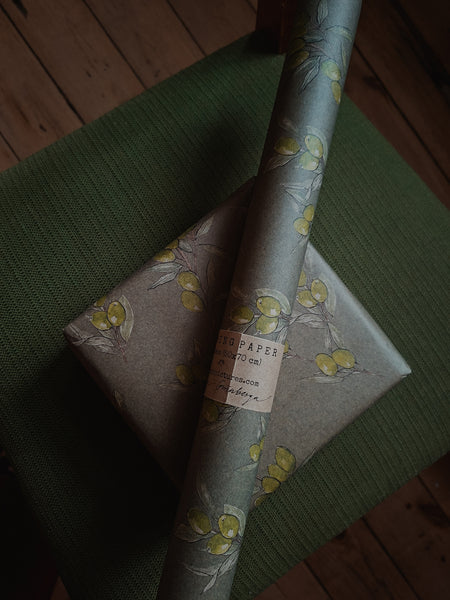OLIVES kraft wrapping paper
