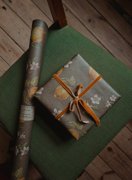LEMONS kraft wrapping paper