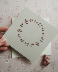 Daisies, folded card