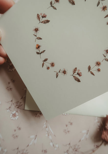 Daisies, folded card