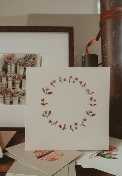 Daisies, folded card