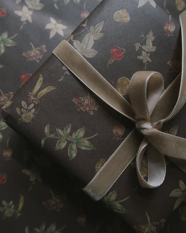 BOTANICAL kraft wrapping paper