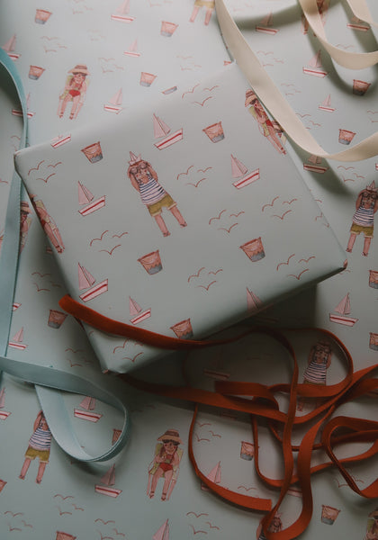 SET OF 3 pieces SUMMER wrapping paper
