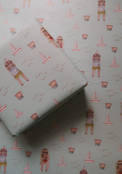 SET OF 3 pieces SUMMER wrapping paper