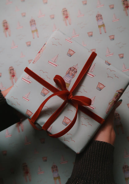 SET OF 3 pieces SUMMER wrapping paper