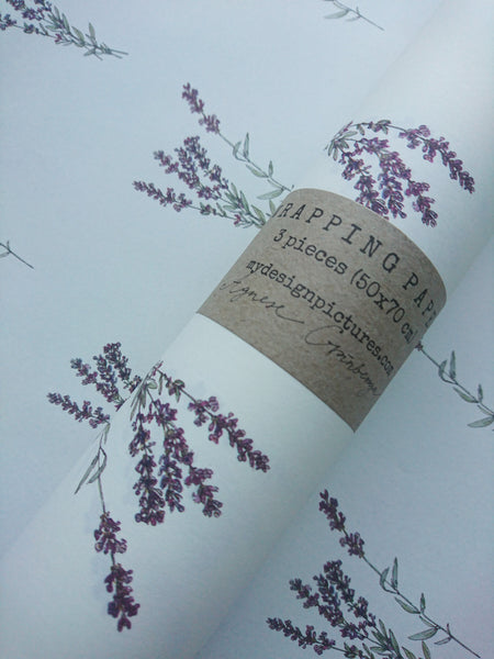 Lavender wrapping paper