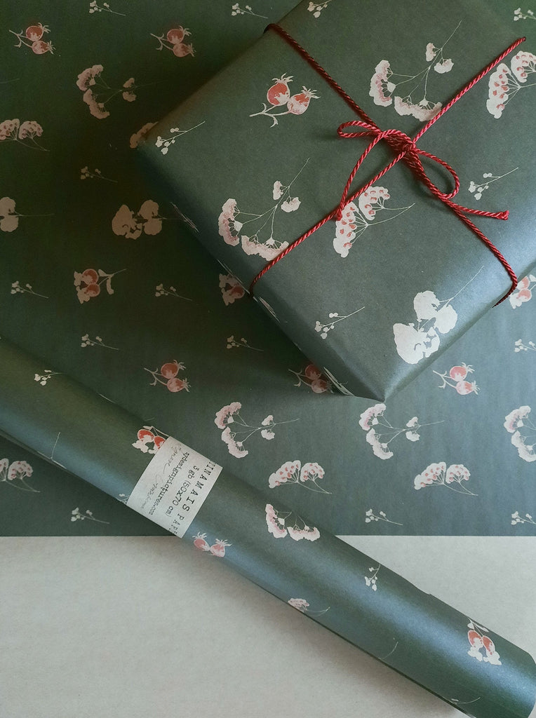 Green Kraft Wrapping Paper